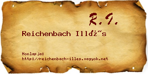 Reichenbach Illés névjegykártya